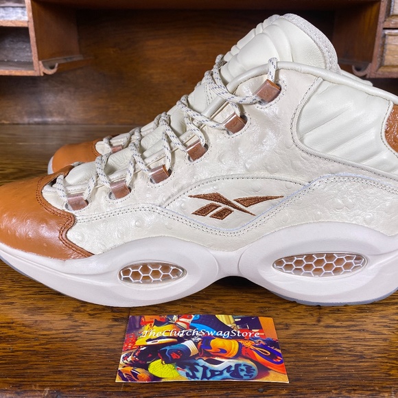 Reebok Question Mid SNS Mens Shoes Brown Size 11 - Picture 4 of 6